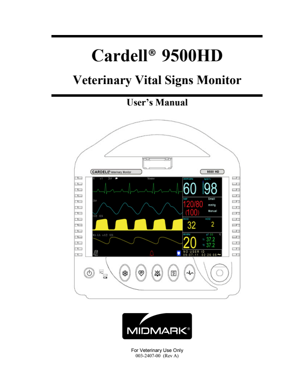

Manual Cardell 9500 HD

